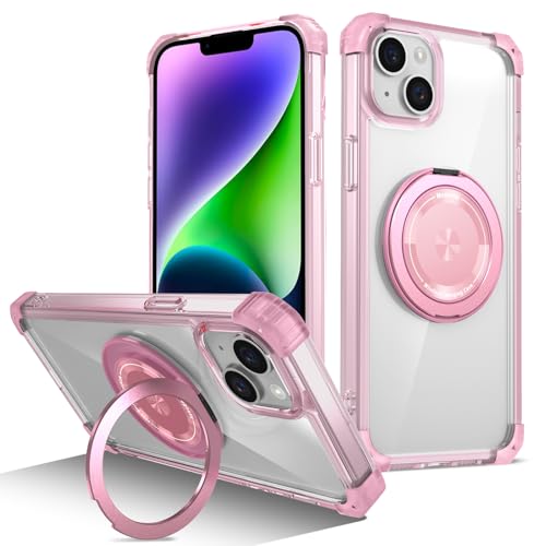 Carcasa delgada iPhone 15 a prueba de golpes y soporte magnético
