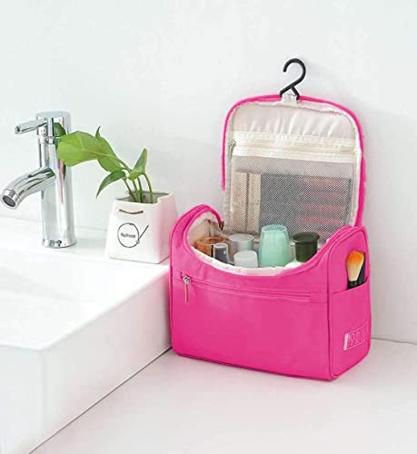 Image of INKULTURE Cosmetic Makeup Organizer Toiletry Bag for Women and Men | Pink | Pack of 01