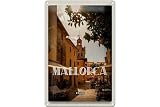 Femer Cartel de chapa de viaje, 20 x 30 cm, diseño de Mallorca Spain