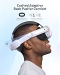 Zybervr Bracelet de tête pour Meta Quest 3, Comfort Elite Strap pour Oculus Quest 3 Accessoires, Léger réglable VR Remplacement de la sangle d'écoute