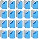 Metallplatte Metallplättchen Selbstklebend 65x45mm, 40 Stück Rechtecke Handy Metall Platte Selbstklebende Set Handy Magnet, Magnete zum Kleben für Magnete Kfz Zubehör Handy Halterung Auto Silber