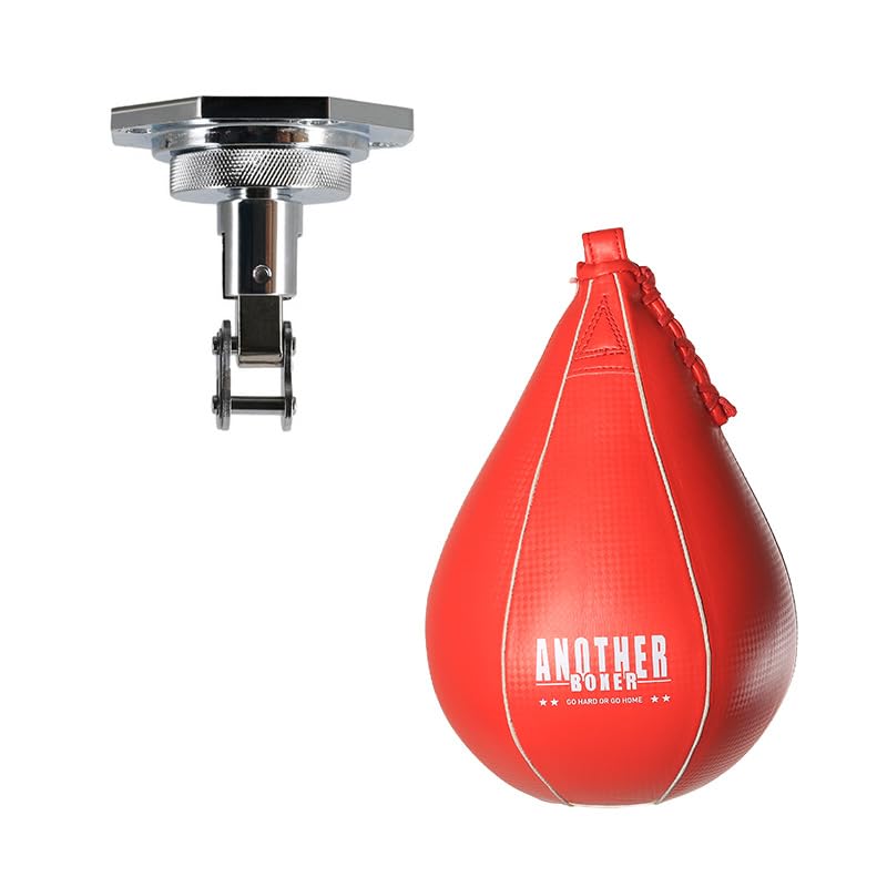 HEARTTOUCH Speedball Plattform Set Boxschnellball mit Drehgelenk Drehvorrichtung 360° Drehbare Speedball Gelenk MMA, Muay Thai,Boxen,Kickboxen,Fitness