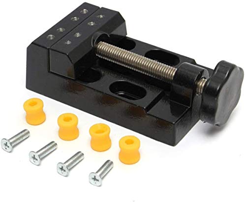 Sourcemall Mini étau plat de table pour loisirs créatifs Sourcemall Mini étau de table Mini étau de table à pince plate pour établi (aluminium)