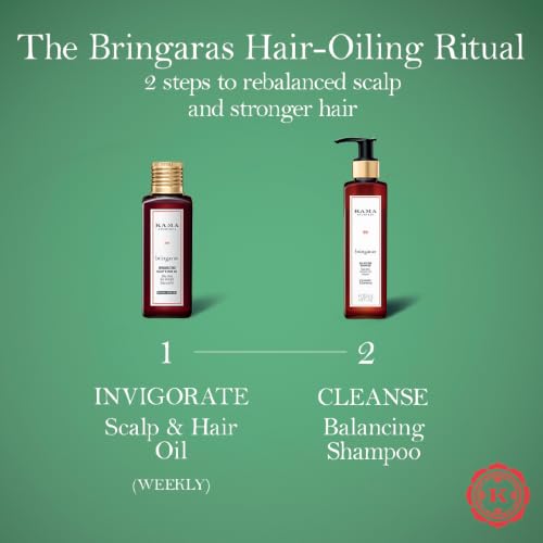 Image of BRINGARAS BALANCING SCALP & HAIR OIL 100 ML | Stimulates Hair Growth | Rebalances Scalp Health