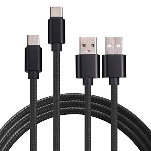 2 Pack USB Charger Cable Compatible with Sony Xperia XA1 Ultra, Data Transferring Sync Cords Compatible with Sony Xperia XZ Premium/Xperia X Compact/Xperia XA1,Xperia XZs/ L1 and Other USB C Device