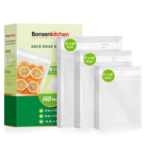 Bonsenkitchen 150 Count Mixed Size Bags