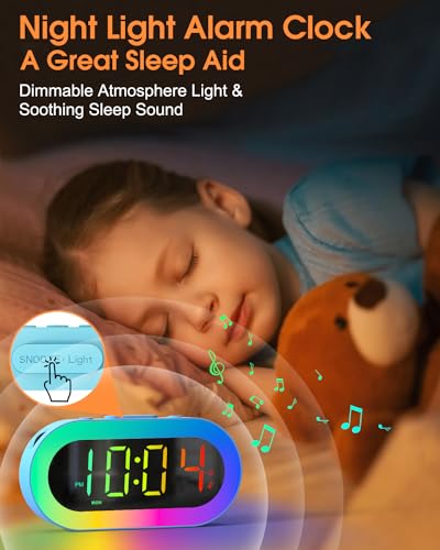 Te-Rich CH04 Kids Alarm Clock With Night Light thumb #1