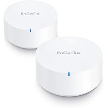 EnGenius Whole Home Mesh WiFi System Tri-Band AC2200 Whole-Home Mesh Network, up to 3,000 sq. ft. Coverage ultrafast Performance WiFi Router ESR580-2PACK