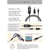 iGreely USB Voltage Step Up Converter - DC 5V to 12V, 3ft Cable with DC Jack 5.5 x 2.5mm or 5.5 x 2.1mm