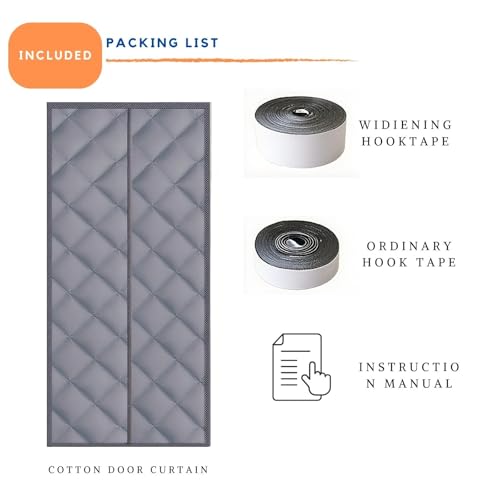 Rideau magnétique isolant thermique de porte protection froid 110x240