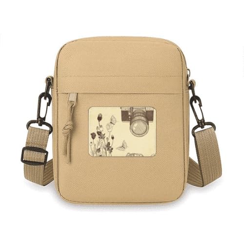 Mini sac à bandoulière motif rose pour ranger votre smartphone en toute sécurité