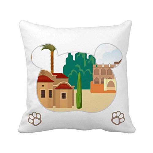 Housse de coussin ours de Chypre textile de salon premium