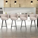 HONIFUR Bar Stools Set of 4,...
