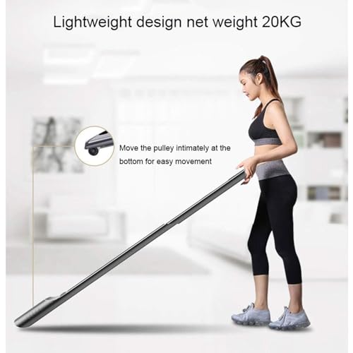 Image of Folding Treadmills Treadmills, Flat Electric Treadmill Home Small Ultra-Thin Silent Walking Hines Led Display, 1-6Km /H, Remote Control