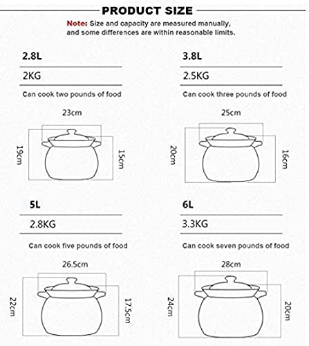 Cocotte en Terre Cuite 5000 ML Haute Température - 5