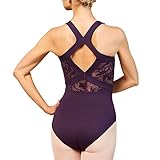 Bloch Trikot - Sabel breite Träger, Mesh vorn + Rücken Floral daylia P