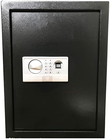 Digital Electronic Flat Recessed Wall Hidden Safe Security Box Jewelry Gun Cash (Biometric Fingerprint Black)