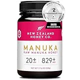 Miel de Manuka MGO 829+ / UMF 20+ de New Zealand Honey Co. | Actif et brut | Fabriqué en Nouvelle-Zélande | 500g