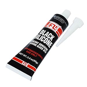 Zwart hoge temperatuur siliconen afdichtmiddel kit kit kit auto auto auto voertuig oven motor transmissie ventilator pompen verwarmingsketel airconditioner droger 85 g + 350 °C