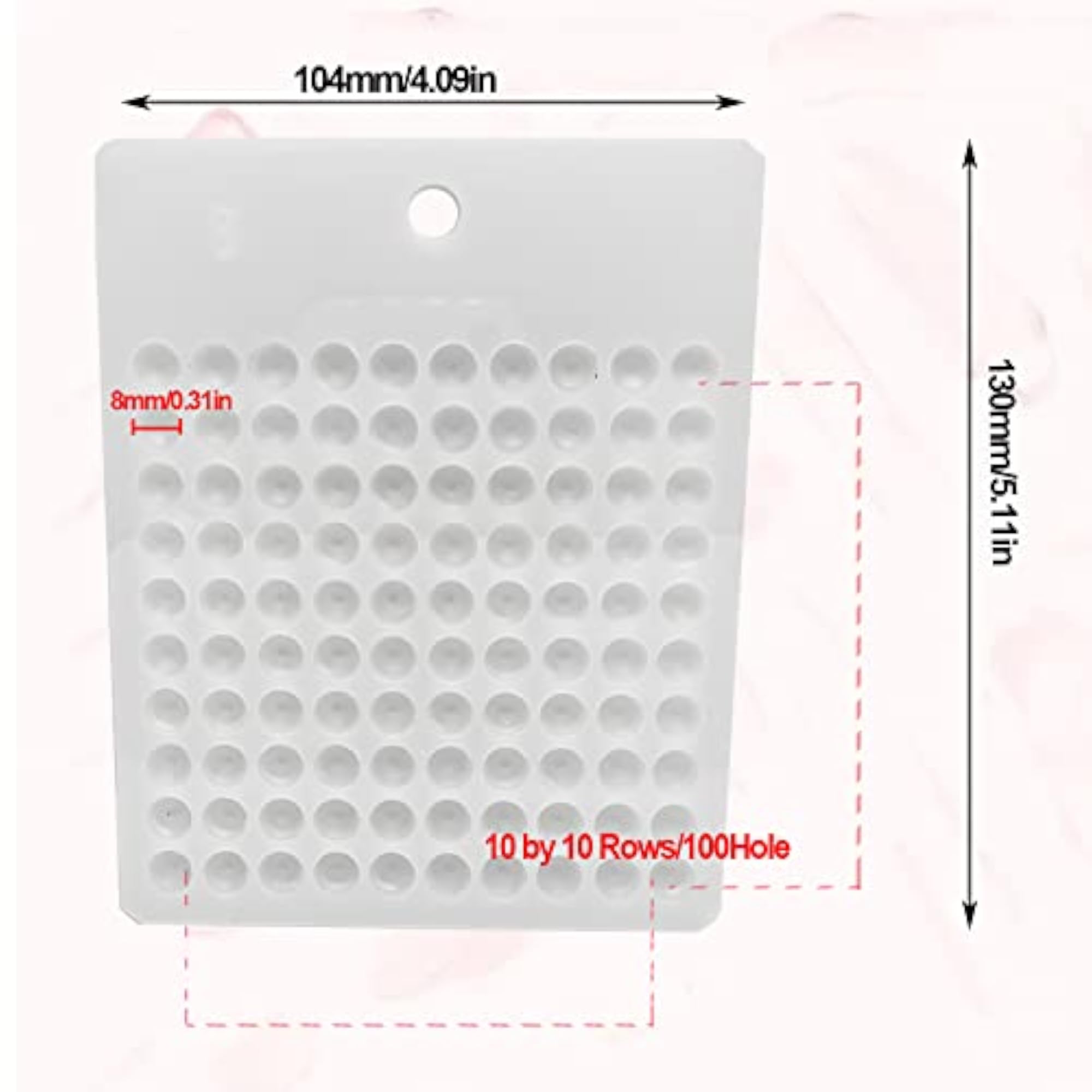 Bead Counting Tool Tray for Organising Crafts, 1pc