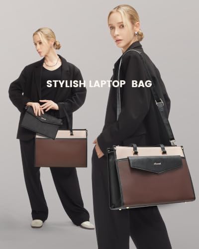 LOVEVOOK Laptop Tote Bag Women 2-in-1 Work Purse Computer Briefcase Handbag - 1