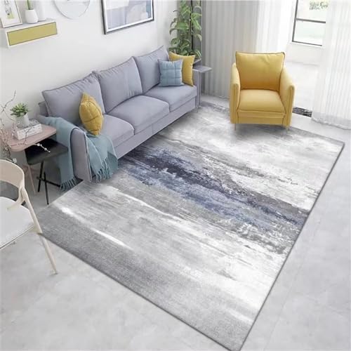 Décoration salon moderne tapis gris 80X200CM résistant - 2