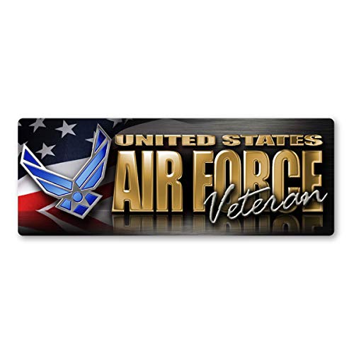 Imán decorativo Magnet America Air Force Veteran 2.875 x 7.75 in miniatura 1