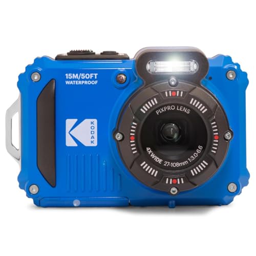 Kodak WPZ2BL Pixpro Wpz2 Rugged Waterproof Shockproof Dustproof Wifi Digital Camera 16Mp 4X Optical Zoom 1080P Full Hd Video Vlogging Camera 2.7 Inch Lcd thumb #1