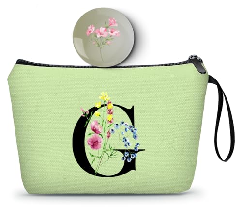 SEAMOON Maid of Honor Friendship Birthday Gifts for Women Her Aunt Sister Bridesmaid Coworkers Bride Personalized Makeup Cosmetic bag with Mirror Mothers Day Christmas Graduation G