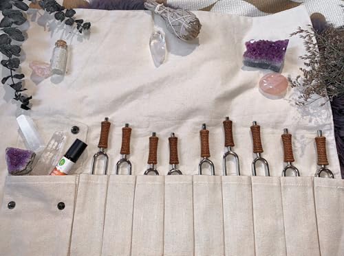 Sacoche enroulable pour diapason en textile robuste avec compartiments individuels
