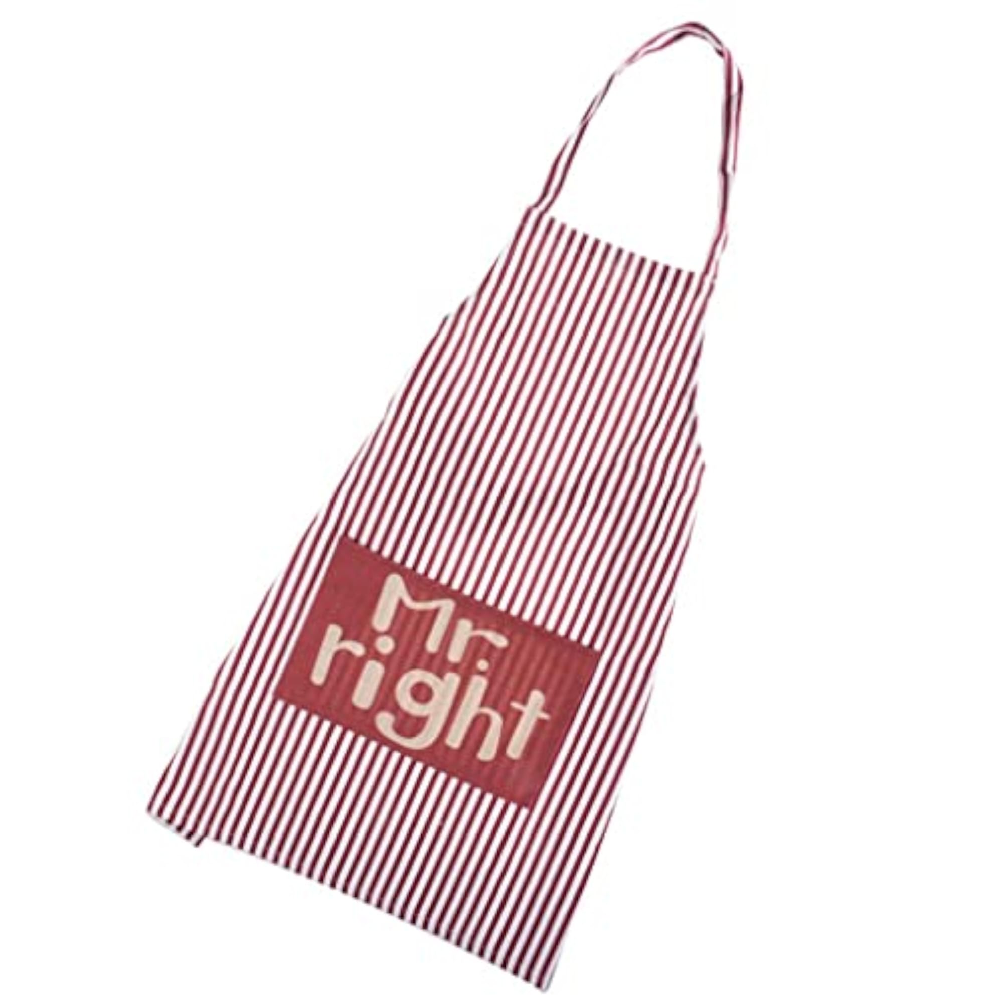Funny Striped Apron for Couples, Mr Right Gift