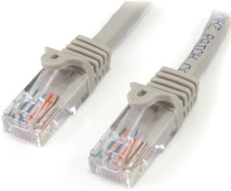 StarTech.com Gray Snagless RJ45 UTP Cat 5e Patch Cable - 100 Feet (45PATCH100GR) by StarTech