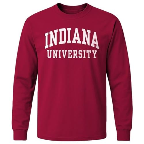 Barnesmith Indiana Hoosiers Long Sleeve T-Shirt, Classic, Cardinal, Medium