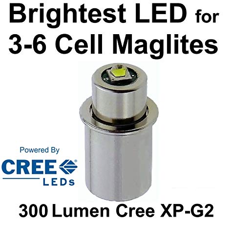 Maglite LED Conversion Upgrade Cree XP-G2 350 Lumen Bulb 3 to 6 D