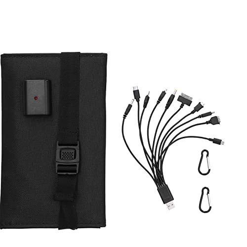 Módulo de panel solar 10W USB portátil negro para dispositivos móviles 2
