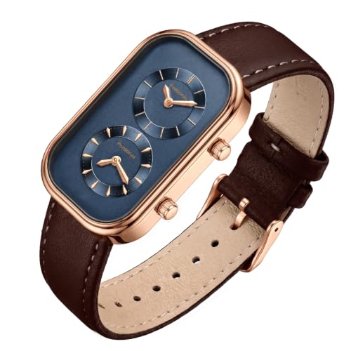 Montre à quartz unisexe idéale du bureau aux sorties chic en cuir