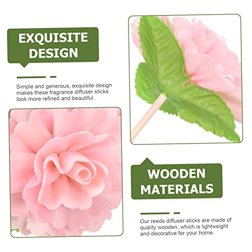 5 unidades de varitas aromáticas decorativas con diseño de flores miniatura 7