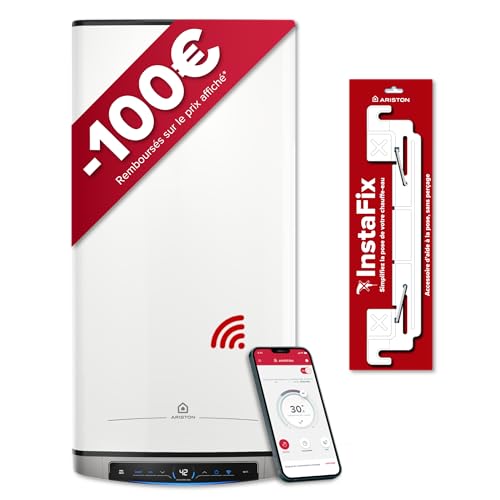 Ariston Velis Evo Dune Dry WiFi 65L Chauffe-Eau Plat Multiposition Connecté – 25% d'Économie d'Énergie – Garantie 1 Remplacement à Vie – Eau Calcaire...