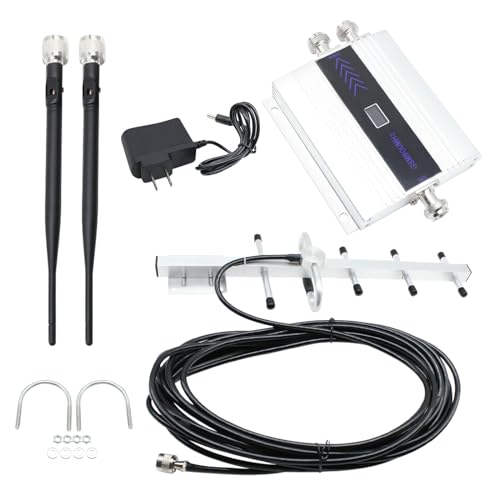 TFCFL Cell Phone Booster for Home and Office, 2G/3G/4G LCD GSM 900MHz Mobile Signal Repeater Booster Cell Phone Signal Booster Amplifier Repeater + Antenna Kits for Home