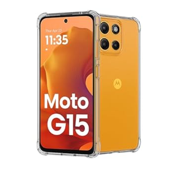 Capa Case Antishock em TPU para novo Motorola Moto G15