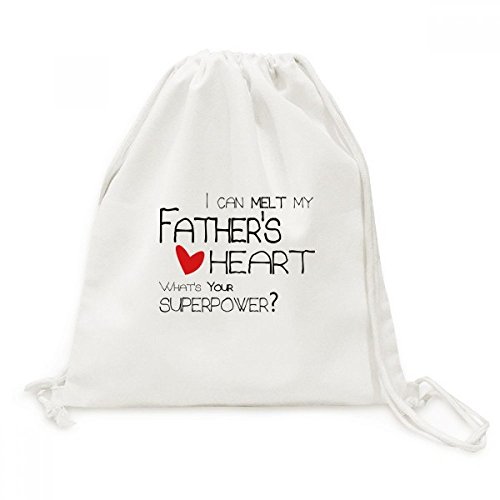 Sac de voyage shopping meilleur papa amour en toile avec drawstring solide