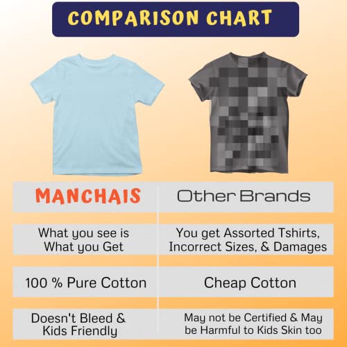 Image of Boys Tshirt Tshirts for Kids Boys Kids t Shirts fr Boys Organic Cotton Short Sleeves Round Neck Regular Fit T-Shirt for Baby Boy Solid Plain T-Shirts Boy
