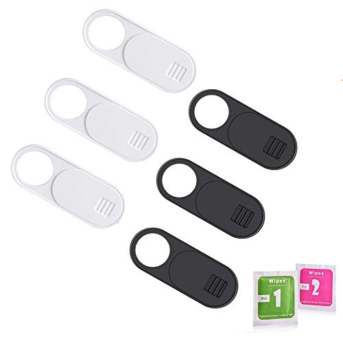 Webcam Cover Slide, Sikuer 0.027 inch Ultra Thin Webcam Privacy Protector Camera Blocker for MacBook Pro, Laptop, Tablets, Smartphone, iPad, iMac, Echo Show, 6 Pack