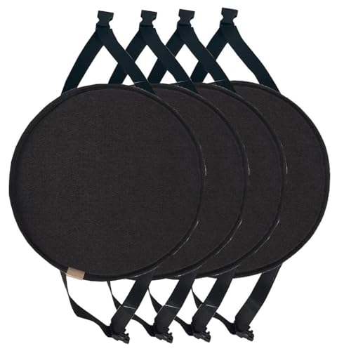 Coussins de chaise ronds noirs FANDIAO pour sublimer l'ambiance de votre cuisine et bar de salon
