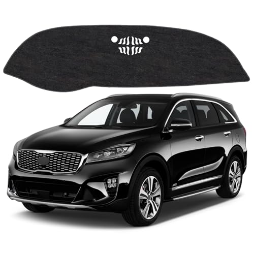 VTVWNM Dash Cover Mat for KIA Sorento 2016 2017 2018 2019 2020 Non-Slip Dashboard Cover Mat Sunshade UV Rays Protector Interior Accessories