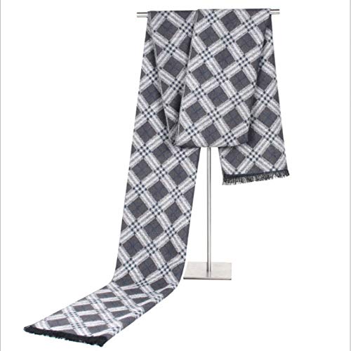 Bufanda de invierno para hombre casual a cuadros vintage para el frio diario