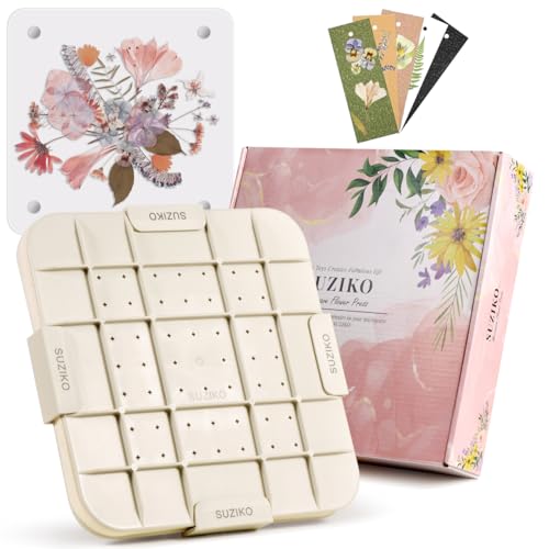 Suziko 9 Inch Microwave Flower Press Kit with...