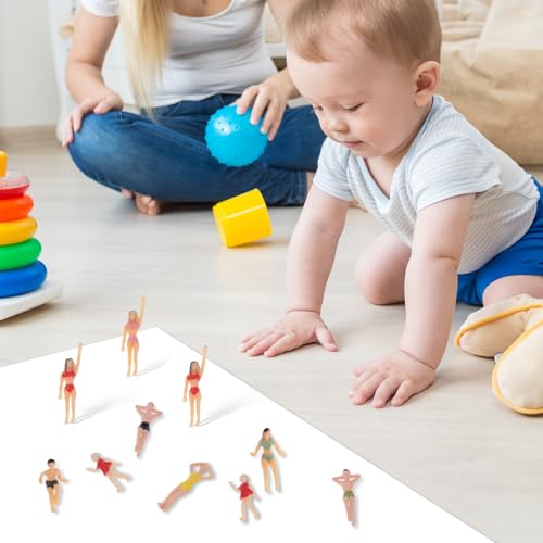 Sharplace 20pcs Trains Personnes Chiffres Plage Foule Miniatures 1:50 – vue 4