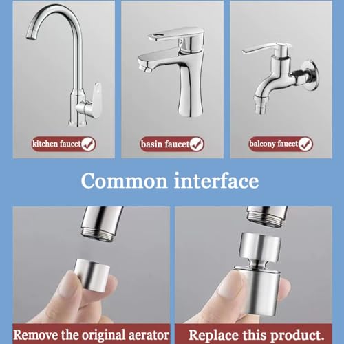 Rqjlz 2 Pcs Faucet Aerator, Swivel Kitchen Sink Faucet Aerator thumb #6