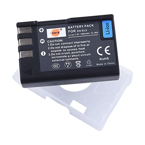 DSTE® EN-EL9 Rechargeable Li-ion Battery for Nikon D40 D40x D60 D3000 D5000 Digital Camera as Nikon ENEL9 EN-EL9A Cover